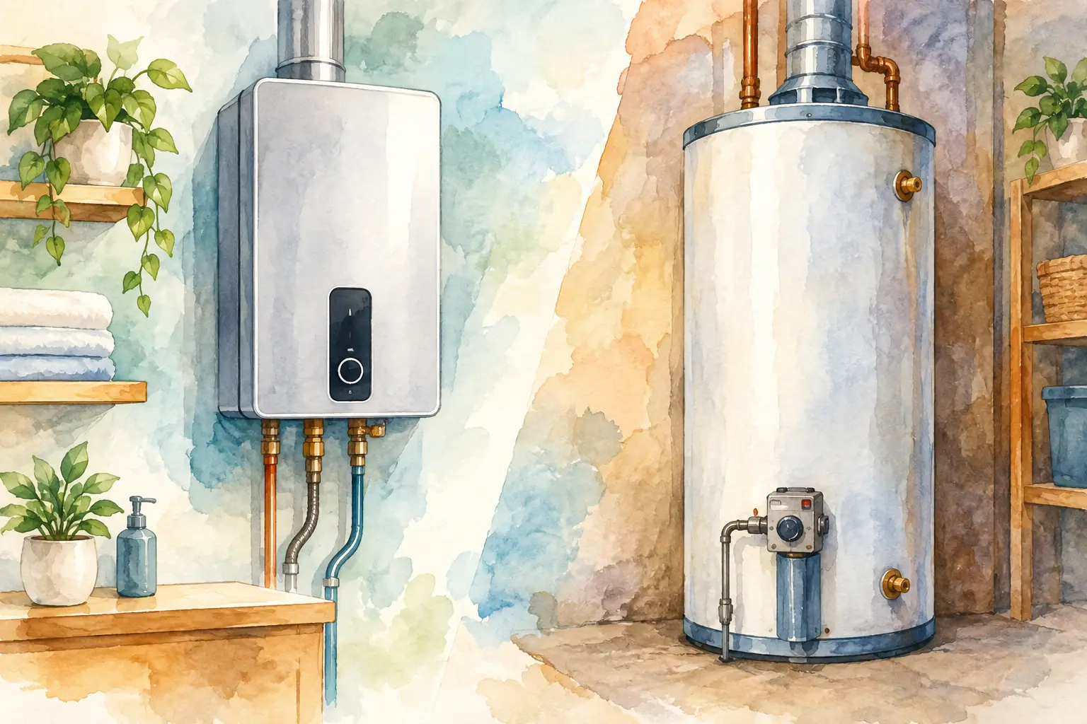 Tankless Versus Storage Water Heaters Compared